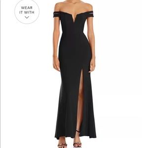 AQUA off the shoulder dress- 100%Exclusive pre owned. May need to dry clean